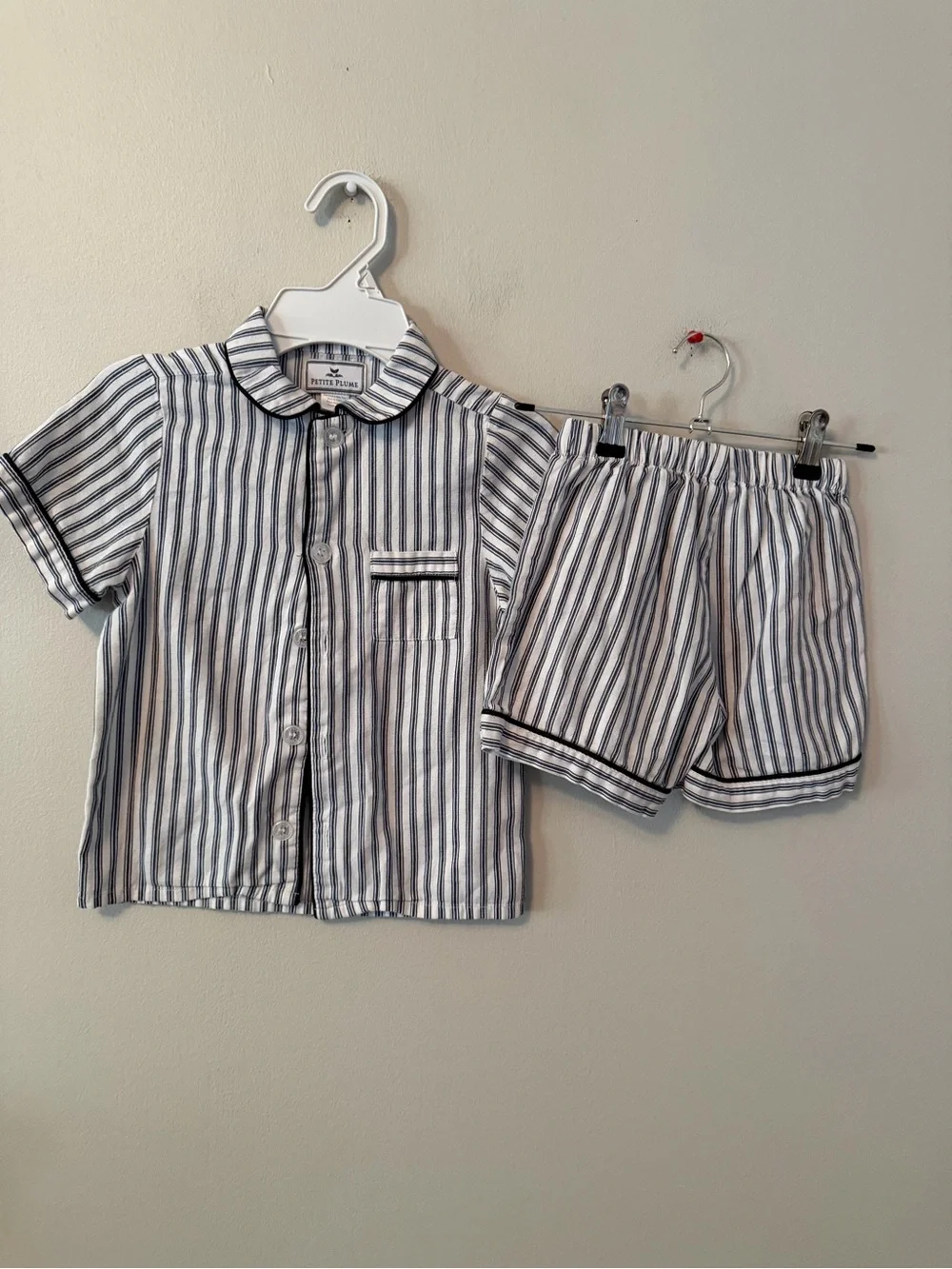 Petite Plume Striped Pajama Set